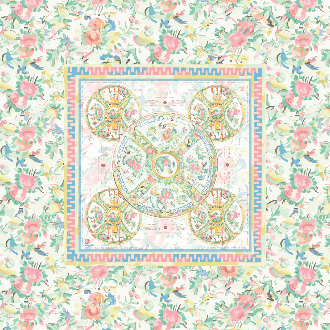 Aristocrat Mahjong Tablecloth