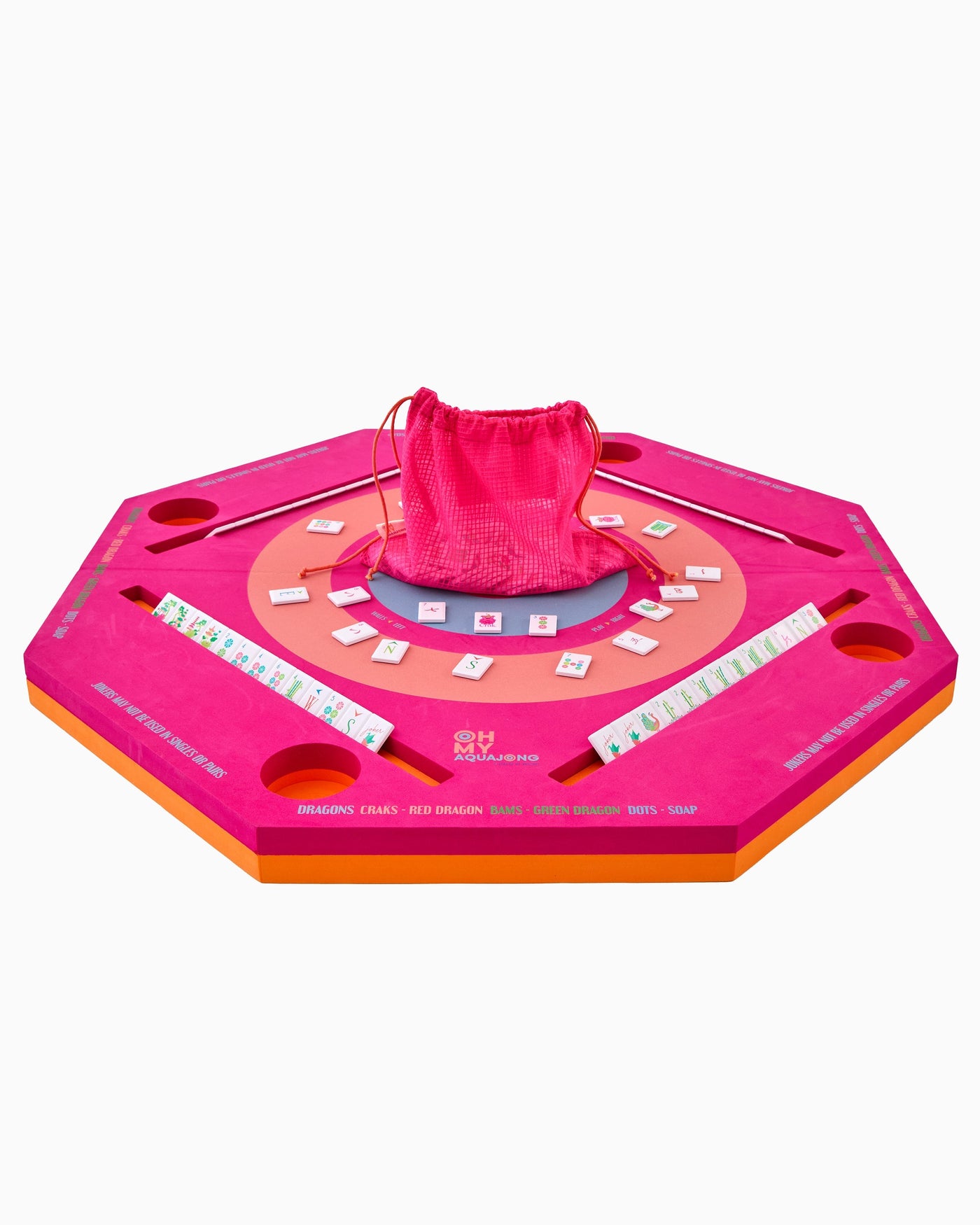 Pink Aqua Jong Pool Mat